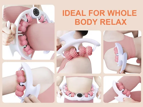 Vista 7 de KESHWELL Rodillo de masaje, herramienta de masaje para celulitis, removedor de celulitis para piernas, rodillo muscular de espuma para relajación
