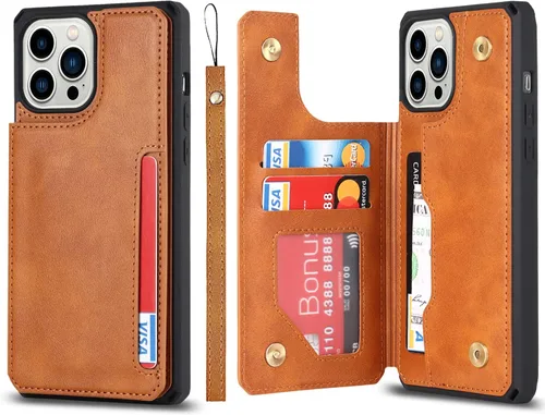 Vista 16 de Cavor Funda para iPhone 11 Pro Max con tarjetero y tarjetero, funda tipo cartera con tarjetero para tarjetas de crédito para iPhone11ProMax, funda