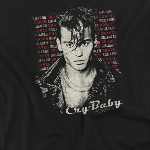 Vista 3 de Popfunk Classic Cry Baby Drapes and Squares Unisex Adult T Shirt