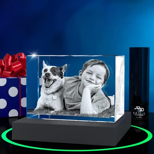 Vista 18 de ArtPix 3D Foto de cristal, regalos personalizados de Navidad para mujeres, esposa, ella, él, hombres, marido, abuela, gran regalo personalizado