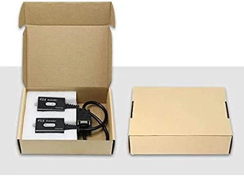 Vista 6 de Extensor VGA sobre Cat5e/6VGA macho a RJ45 Ethernet Lan Extender