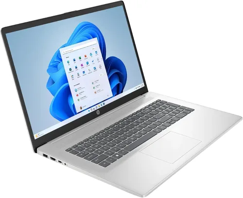 Vista 7 de HP Laptop empresarial con pantalla táctil 17, pantalla HD antirreflejo de 17.3 pulgadas, Windows 11 Pro, computadora Copilot, AMD Ryzen 5 7430U