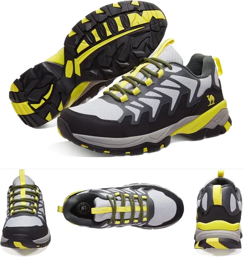 Vista 5 de CAMELSPORTS Zapatos de senderismo para mujer, impermeables, ligeros, antideslizantes, transpirables, para exteriores, para senderismo y caminar