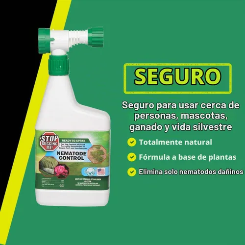 Vista 3 de Stop Bugging Me - Concentrado de control de plagas de nematodos para plagas de césped y jardín, totalmente natural, no tóxico, sin veneno, uso al
