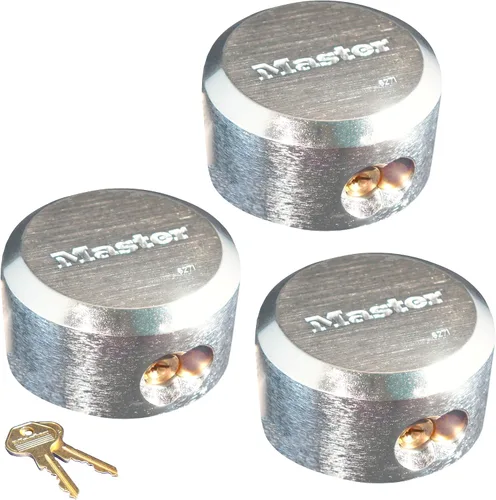 Vista 4 de Keyed Alike 6271NKA-2 candado maestro con grillete oculto, candados resistentes a los golpes