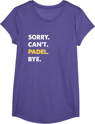 Vista 19 de Sorry Can't Padel Bye Funny Camiseta de Padel, Negro
