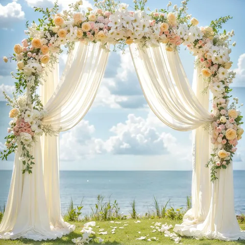 Vista 54 de Cortinas de telón de fondo transparentes para arco de boda de 28 pulgadas x 19 pies Negro