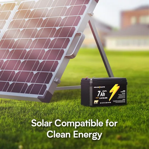 Vista 8 de GOLDENMATE - Batería LiFePO4 de litio de 12 V, 7 Ah, impermeable IP67, ligera
