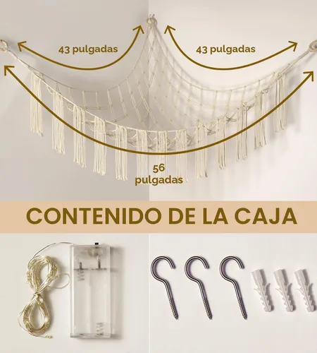 Vista 5 de RelaxScene Hamaca esquinera de animales de peluche con luz LED, hamaca de almacenamiento de juguetes, red de peluche grande, organizador colgante