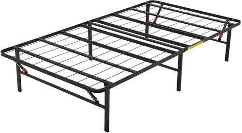 Vista 13 de Amazon Basics Base de cama de metal, plataforma no plegable, fácil montaje, individual, 39 pulgadas de ancho x 75 pulgadas de largo x 14 pulgadas