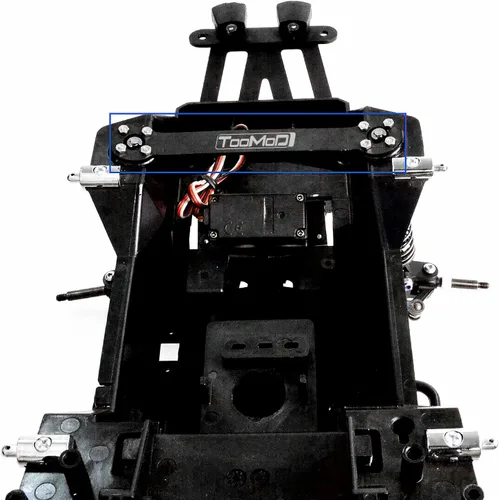 Vista 3 de CW-01 aluminio frontal Brance placa estabilización barra barra para Tamiya caja de almuerzo medianoche calabaza buggy coche actualización piezas