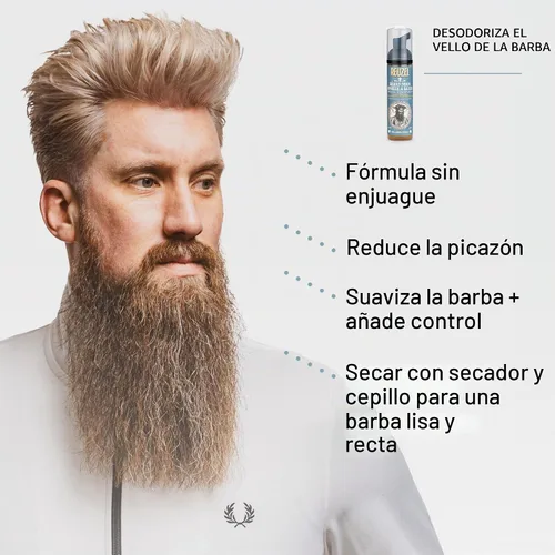 Vista 4 de Reuzel Espuma para barba, reduce la caspa y la picazón en la piel, 2.36