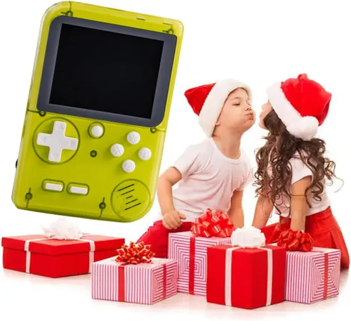 Vista 6 de Mini máquina de juegos retro con 400 juegos clásicos FC, consola de juegos de mano, pantalla a color de 2.8 pulgadas, soporte para salida de TV