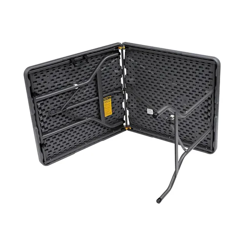 Vista 8 de Iceberg IndestrucTable Too - Mesa plegable biplegable, interior/exterior, grado comercial, carbón, 60 pulgadas de ancho x 30 pulgadas de profundidad