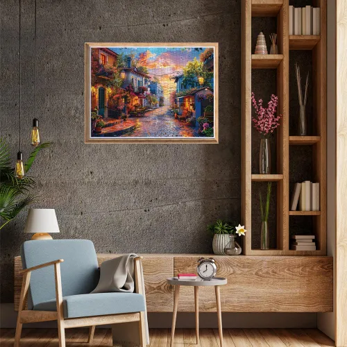 Vista 2 de Anatolian Puzzle -Calm Street, 1000 piezas Puzzle, #1203