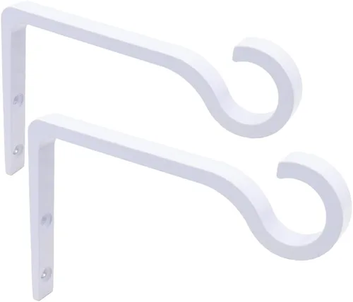 Vista 10 de QIEGL Soporte colgante para plantas de 6 pulgadas, gancho de metal para plantas, gancho de pastor decorativo para colgar linternas, comedero