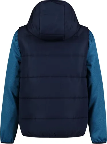 Vista 2 de Under Armour Chaleco con capucha 2 en 1 para niños, con cremallera, repelente al agua