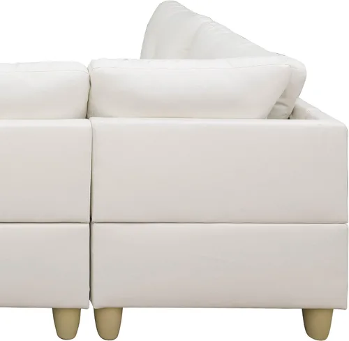 Vista 7 de Star Home Living Leviticus Sofá seccional con otomana 9722A-3PC