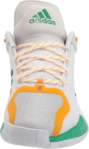 Vista 2 de Adidas D Rose 11 - Tenis de baloncesto para hombre, color blancomorado universitariodorado, Blanco