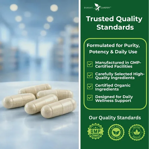 Vista 7 de Potent Garden Paquete de 2 superalimentos orgánicos, suplemento de frutas y verduras rico en vitaminas y antioxidantes con alfalfa, raíz