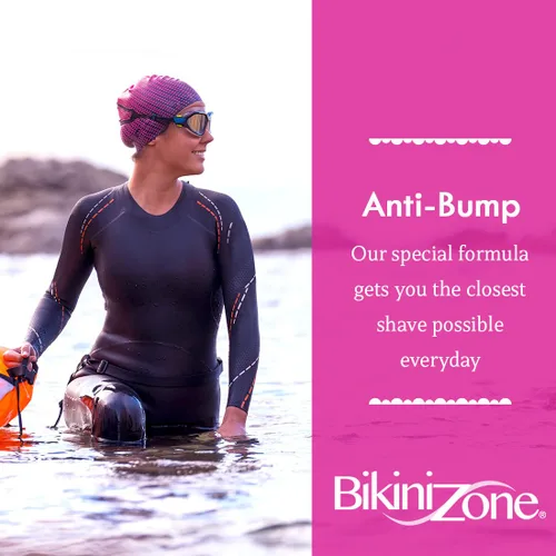 Vista 3 de Bikini Zone Gel de afeitado antigolpes para áreas sensibles, 5 onzas, 1 paquete
