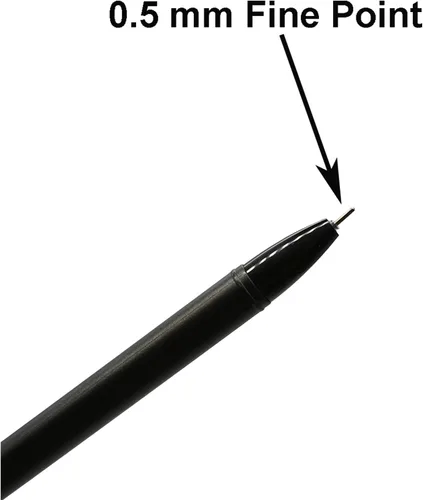 Vista 4 de Maydahui 6 bolígrafos de gel con forma de pingüino de felpa, bola de piel esponjosa, con 12 recambios de tinta negra para oficina, escuela, fiesta