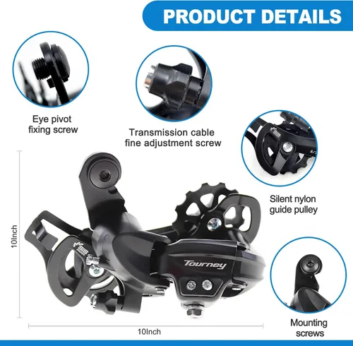 Vista 2 de Bike Rear Derailleur TY300 Direct Mount 6/7 Speed for Mountain Bicycle
