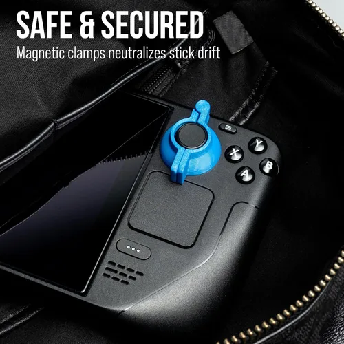 Vista 10 de Glistco Joy Guardians - Joystick Stabilizer Clamps Compatible with Valve Steam Deck LCD Edition (Black)