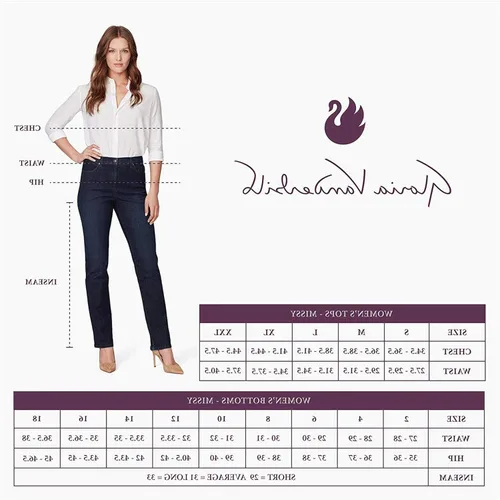 Vista 3 de Gloria Vanderbilt Jeans clásicos Amanda de tiro alto y cónicos para mujer