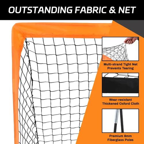 Vista 4 de Paquete de 2 porterías de fútbol de 4 x 3 pies para patio trasero, red plegable desplegable para interiores o exteriores, mini porterías de fútbol