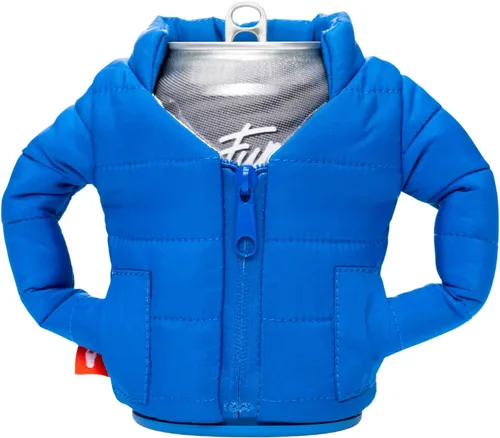 Vista 14 de Puffin - The Puffy Jacket - Enfriador de latas aislado de 12 oz I Botella de cerveza y soda aislante, mantiene las bebidas y bebidas frías - Negro