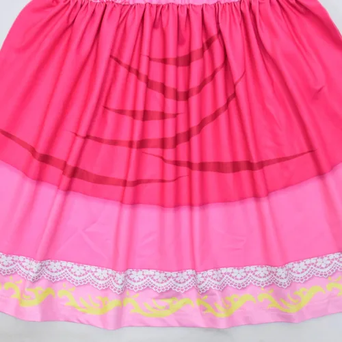Vista 5 de Vestido de princesa melocotón para niñas, disfraz de Super Heros, vestido de verano Luigi