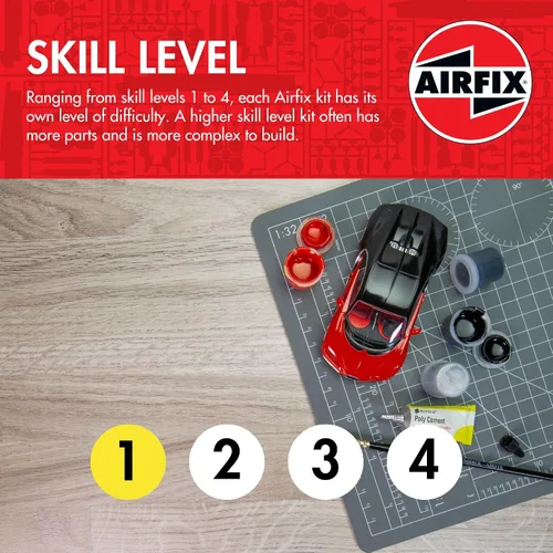 Vista 3 de Airfix Model Tank - A55117A - Juego de regalo colgante - Willys MB Jeep, kits de modelos de plástico para adultos y niños de 14 años en adelante