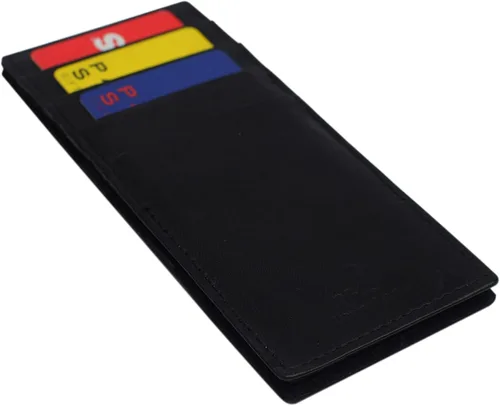 Vista 6 de Cartera mágica minimalista para hombres con tarjeta RFID titular de identificación de tamaño completo