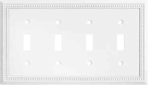Vista 64 de Henne Bery Sunken Pearls - placa decorativa de pared, placa decorativa de pared, tapa de salida de la placa del interruptor, aleación de zinc sólida