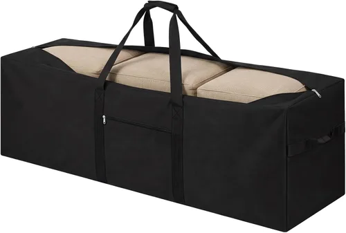 Vista 14 de Bolsa de lona de almacenamiento grande, Negro, Bolsa de lona