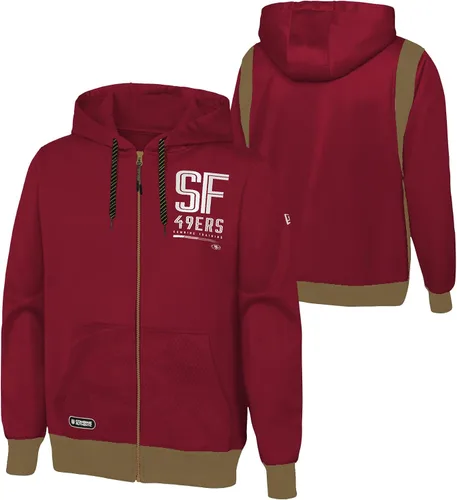 Vista 3 de Outerstuff NFL - Sudadera con capucha para hombre con cremallera completa en colores del