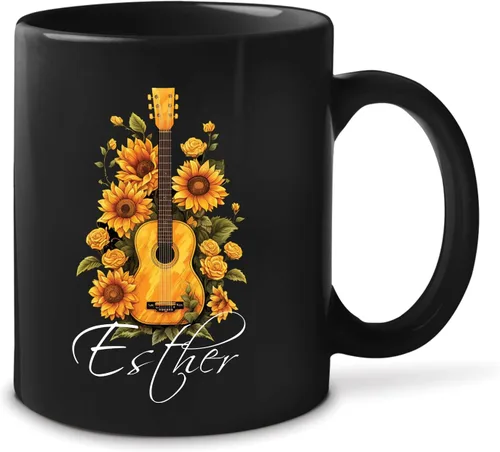 Vista 18 de Taza de instrumentos personalizada 2023, amante del violín, taza de violín personalizada con nombre, regalo para violinista, taza de violín