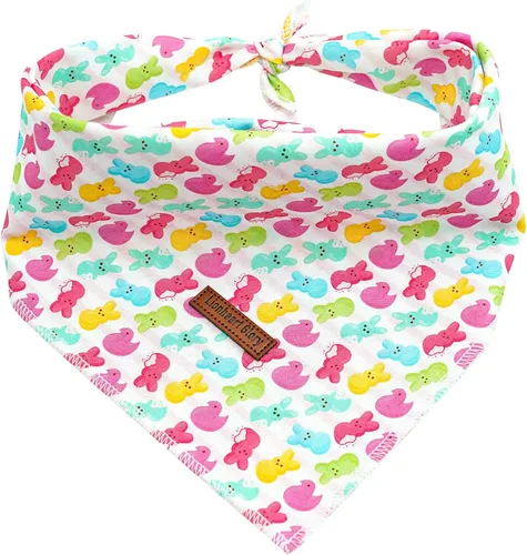 Vista 10 de Lionheart Glory Bandana para perro, bufanda azul para perro, estampado de cerveza, ajustable para perros pequeños a grandes