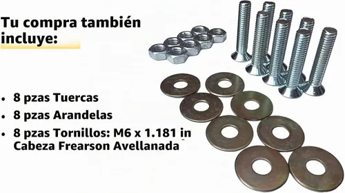 Vista 4 de Mecanismo para silla basculante giratoria con base de placa de resortes de acero y juego de tornillos