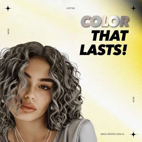 Vista 5 de Got2b Metallics - Tinte permanente para el cabello, color plateado polvoriento M72 Plateado (Dusty Silver)