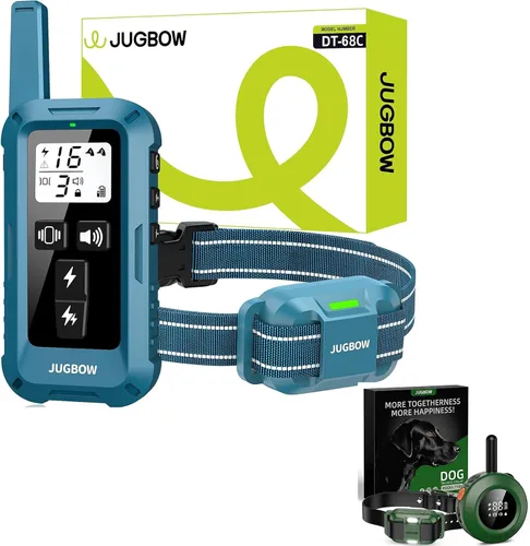 Vista 9 de Collar de Choque para Perros Jugbow - Collar de Entrenamiento para Perros de 1.2/1.6 km con Control Remoto para Perros Grandes, Medianos y Pequeños