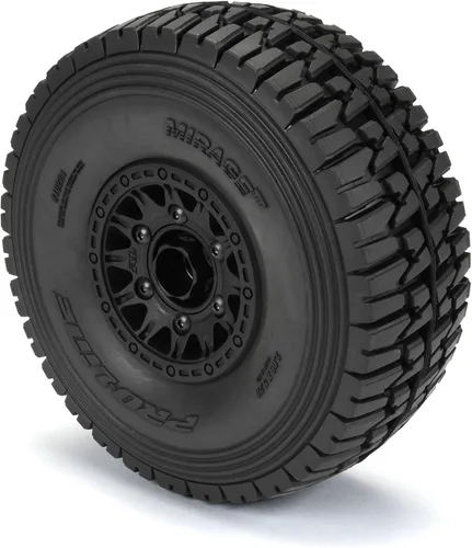 Vista 5 de Pro-Line Racing 1/7 Mirage TT Fr/Rr MT Neumáticos Mtd 0.669 in Blk Raid 2 PRO1022410 RC Neumático
