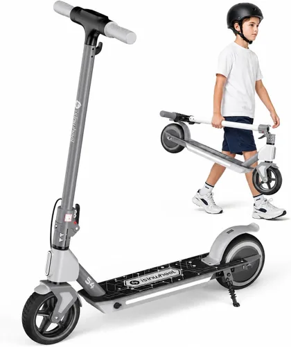Vista 9 de isinwheel Electric Scooter for Kids Ages 6-14, 200W/250W Foldable Kids Electric Scooter with 3 Speeds (5/8/12 Mph), Adjusrable Handerbar, Dual