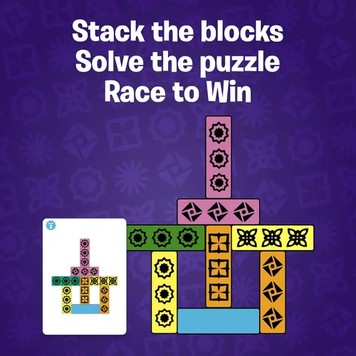 Vista 2 de Blockwork by Uzzle Games - Juego de mesa familiar de ritmo rápido - Múltiples niveles de dificultad - Juego de rompecabezas agradable y desafiante