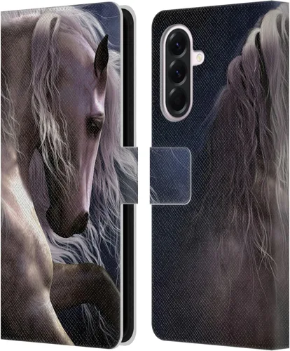 Vista 368 de Head Case Designs Officially Licensed Laurie Prindle A Morgan Christmas Western Stallion Leather Wallet Case Compatible with Samsung Galaxy A07 4G