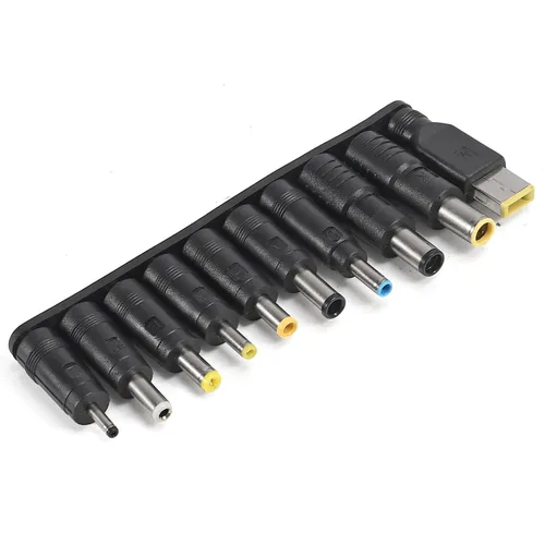 Vista 2 de AITRIP 10 unids/set DC 5.5X 0.083 in hembra de ángulo recto conector conector conector adaptador de corriente macho universal con cable