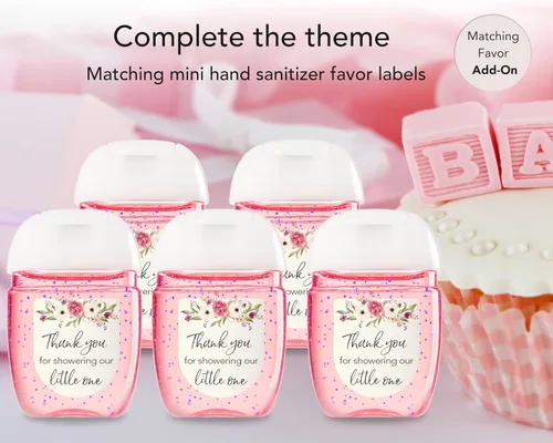 Vista 8 de BOHO - Tarjetas de predicción y consejos – Paquete de 25 – Juegos de baby shower BOHEMIAN Pink GIRL, deseos florales para nuevos padres, mamá y papá