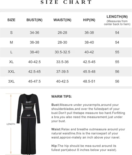 Vista 6 de Popilush Vestido formal de invierno con moldeador de cuerpo para mujer con control de abdomen