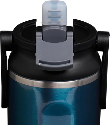 Vista 6 de Igloo, Botella deportiva de acero inoxidable de 20 onzas, color azul moderno